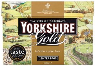 New Taylors of Harrogate Yorkshire Gold Tea 160 Count Tea Bags SEALED