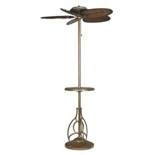 Fanimation Torrento Floor Fan in Aged Bronze with Table Accessory and