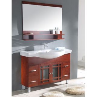 Design Element Huntington 48 Single Sink Vanity Set in Espresso