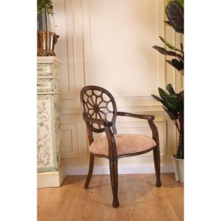 Legion Furniture 43 Arm Chair in Medium Brown   W116A KD FH277