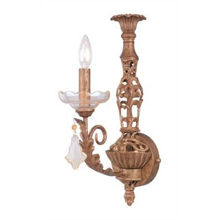 Crystorama Traditional Classic Crystal Candle Wall Sconce in English