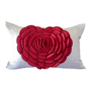 Debage Inc. Heart Pillow in Red / Cream   W 2008