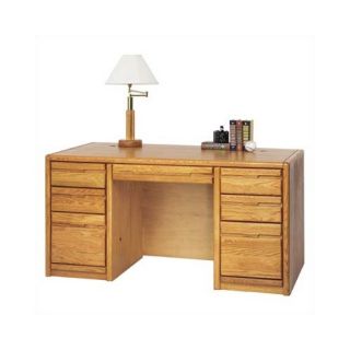 Home Styles Homestead Student Desk and Hutch Set with 2 Drawers on