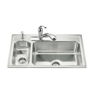 Kohler Staccato Single Basin Self Rimming Kitchen Sink