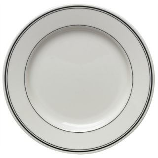 Homer Laughlin Diner Banded 10.65 Dinner Plate in Black   1557R 444