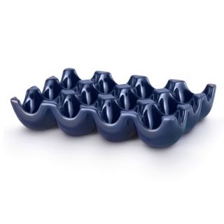 Rachael Ray Stoneware 12 Cup Egg Tray in Blue