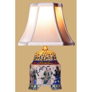 Oriental Furniture 13 Porcelain Canton Cover Lamp   LMP LPBGW087H