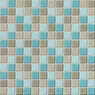 Daltile Isis 12 x 12 Glass Mosaic Tile in Whisper Blend