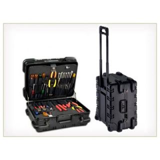  Style Wheeled Tool Case with Cart 18 H x 15 W x 12 D