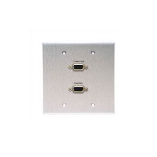 Comprehensive Wallplate with HD15 and DB9 Connectors   WP 2460 E x