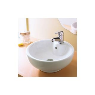 DecoLav Classically Redefined 16 Round Ceramic Vessel Sink with