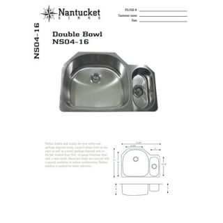Nantucket Sinks 80/20 Undermount Kitchen Sink with Mirror Deck in