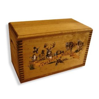 Evans Sports Wooden Accessory Box With Wildlife Series Collage Print
