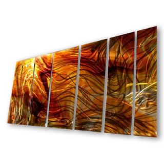  Abstract by Ash Carl Metal Wall Art in Multi   23.5 x 60   SWS00040
