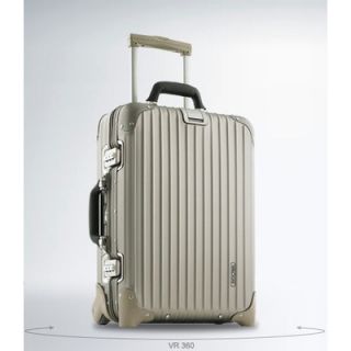 Rimowa Topas Titanium IATA 21.7 2 Wheel Cabin Trolley Suitcase