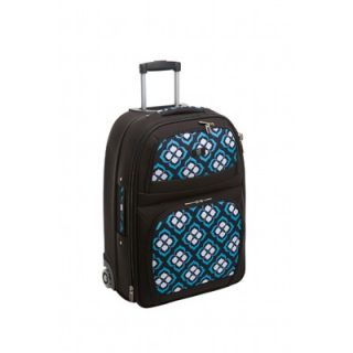 Nuo Chloe Dao 21 Lotus Trolley Carry On in Black/White/Blue/Purple