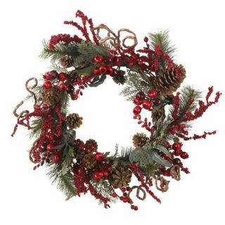 Nearly Natural 24 Assorted Berry Wreath