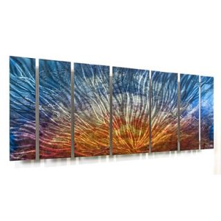  Abstract by Ash Carl Metal Wall Art in Multi   23.5 x 60   SWS00070