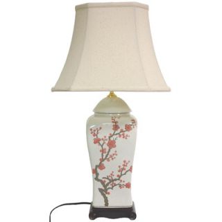Oriental Furniture 26 Inch Cherry Blossom Vase Lamp   JCO X5825 6019
