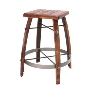Day 24 32 Stave Stool with Wood Top   818