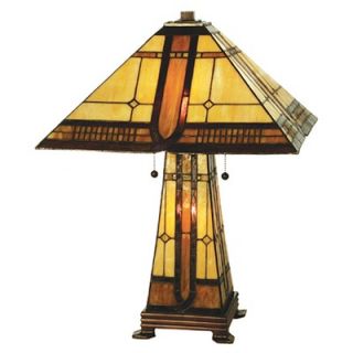 Meyda Tiffany 25 H Sierra Prairie Mission Lighted Base Table Lamp