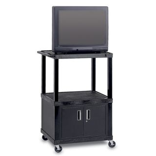 Adjustable Height Video Cart For Up to 32 TVs