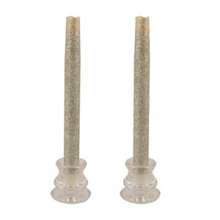 Pacific Accents Glitter Wax Flameless Tapers Candle (Set of 2)   FLA