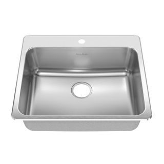 Stainless Steel Drop In 33.38 x 20.50 Inch Single Bowl kitchen sink in