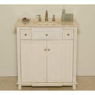 Brighton 34 Bathroom Vanity in Whitewash