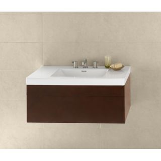 Ronbow 37 Ceramic Rectangle Bathroom Sink with Overflow