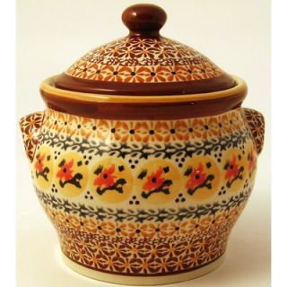Polish Pottery 37 oz Medium Jar   Pattern DU70   1098 DU70