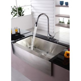  36 Kitchen Sink with Faucet and Soap Dispenser   KHF200 36 KPF1621