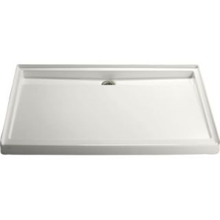 Kohler Groove 60 x 42 Acrylic Shower Base with Back Drain in White