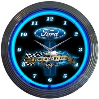Neonetics Powered By Ford Neon Clock   8PWDFORD