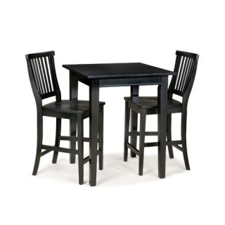 Home Styles Arts and Crafts 3 Piece Counter Height Pub Table Set in