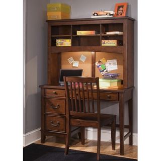  Furniture Chelsea Square Youth Bedroom 44 W Computer Desk with Hutch