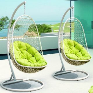 Home Loft Concept Egg Shaped Outdoor Swing Deep Seating Chair