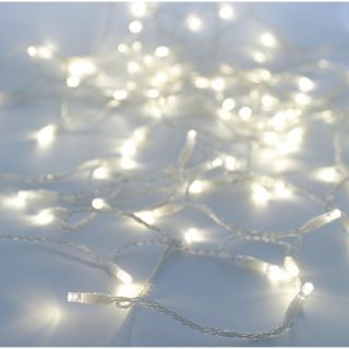 Mr. Light 50 LED Solar String Lights with Clear Wire in Warm White