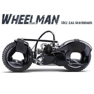 Big Toys Wheelman 50cc Gas Skateboard in Black   WM 01_Black
