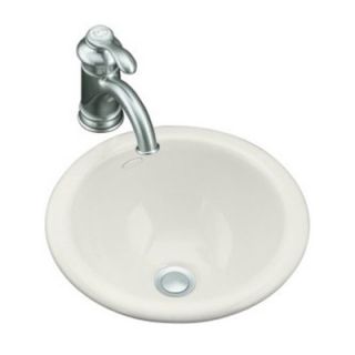  Self Rimming or Undermount Bathroom Sink in Almond   K 2298 47