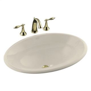 Kohler Centerpiece Self Rimming Bathroom Sink in Almond   K 2264 47