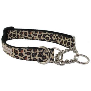 Lola and Foxy Leopard Martingale Dog Collar