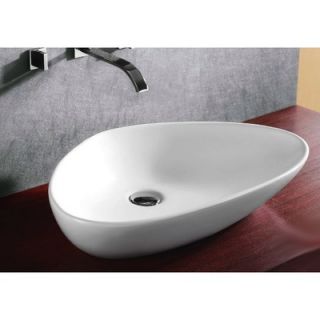 Caracalla 15.16 X 5.51 Oval Bathroom Vessel Sink   Caracalla