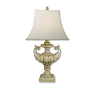 ORE Polyresin Table Lamp in Ivory