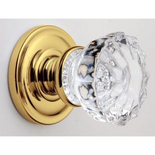 Baldwin Peyton 2.63 x 2.75 Privacy Crystal Knob with Rope Style Rose