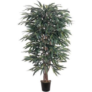 NearlyNatural 60 Silk Weeping Ficus Tree in Green
