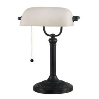 Kenroy Home Amherst Bankers Lamp in Oil Rubbed Bronze Finish