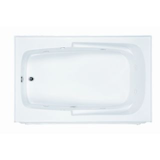 Basics 60 x 36 Integral Skirted Soaker Bath Tub with End Drain