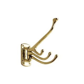 Gatco 4 Hook Swivel Wardrobe Hanger in Polished Brass