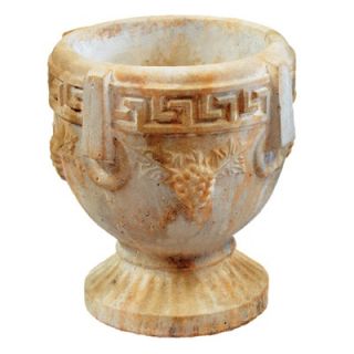 OrlandiStatuary Small Grecian Round Urn Planter